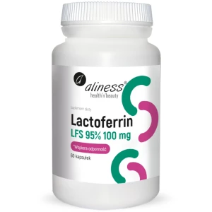 Aliness - Lactoferrin LFS 95% 100 mg - 60 kapsułek Aliness - Lactoferrin LFS 95% 100 mg - 60 kapsułek